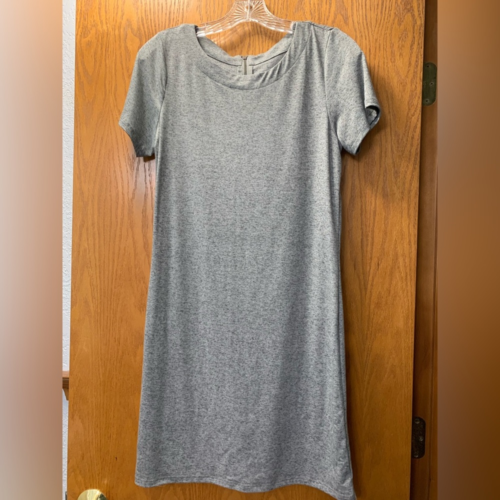 Grey Short Sleeve Dress